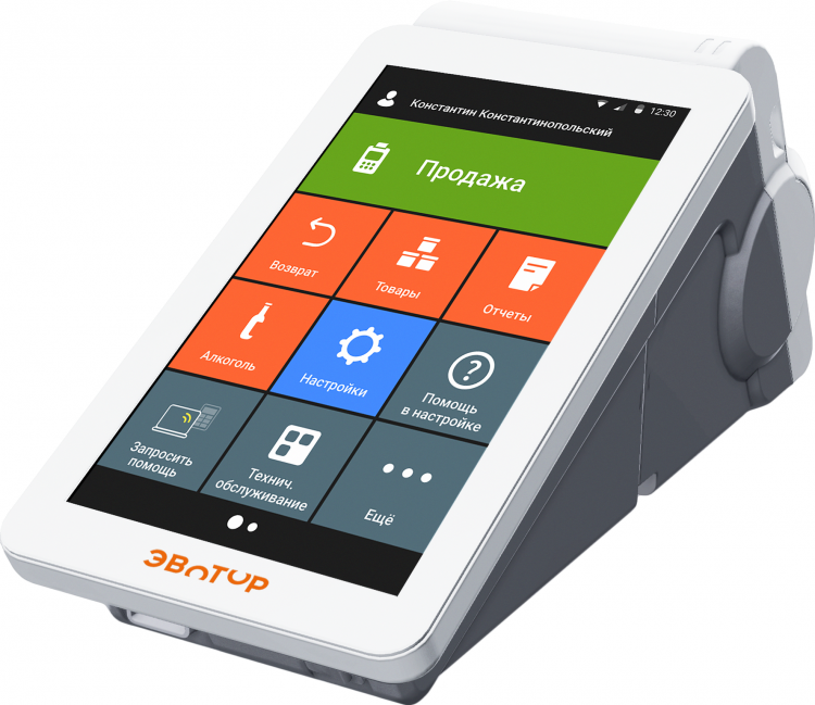 Эвотор 7.2 Смарт-терминал с ФН-1.2 36 месяцев артикул 0021-4869                  