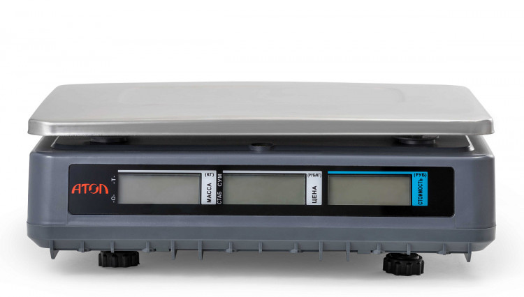 Весы торговые АТОЛ MARTA без стойки, СОМ порт, кабель USB-RS, кабель RS-232, лицензия FDU артикул 45034                  