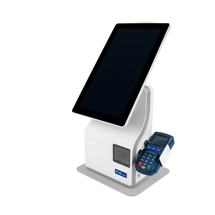 Касса самообслуживания SCO POScenter D150 Lite артикул 7817 15.6, J6412, 4/128GB, Белый, 250nit, светофор, держ пинпад