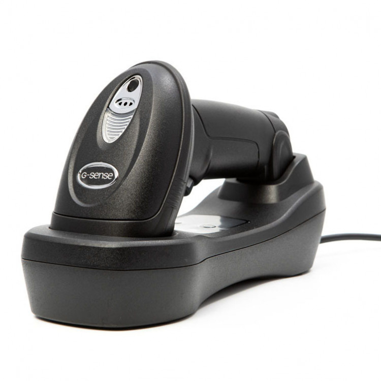 Беспроводной сканер штрих-кода G-SENSE IS1405BT HD 2D Bluetooth, USB, черный, cradle артикул IS1405-BT-HD-2D                  
