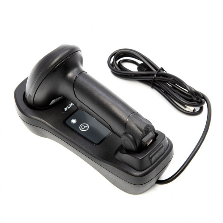 Беспроводной сканер штрих-кода G-SENSE IS1405BT HD 2D Bluetooth, USB, черный, cradle артикул IS1405-BT-HD-2D                  