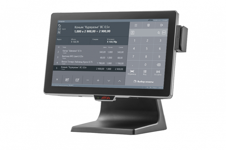 Сенсорный моноблок АТОЛ JAZZ 16 SSD 4 GB DDR3L без MSR без ОС артикул 56258 15.6